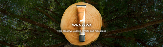 We have begun to carry Wa no Wa hand cream, a brand that connects local specialty products with consumers, born out of efforts to protect the cypress trees and mountains of Nakatsugawa City, Gifu Prefecture.